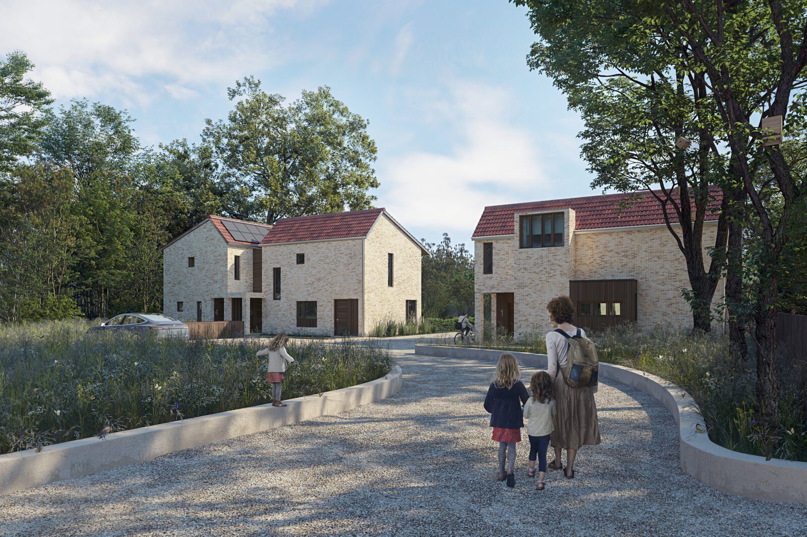 Residential Development of 5 eco-houses in Hampshire embracing local ecology